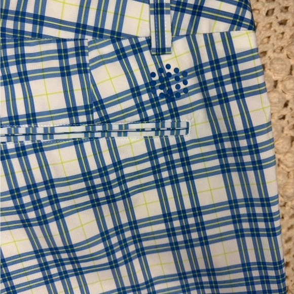 PUMA Men's Golf Size 40 w/Zip and Pockets Blue Plaid Pants.  #214 - Picture 8 of 9